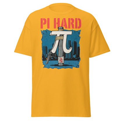 Pi Hard T-Shirt - Funny Math Die Hard Parody Tee - Gold - T-Shirts Online