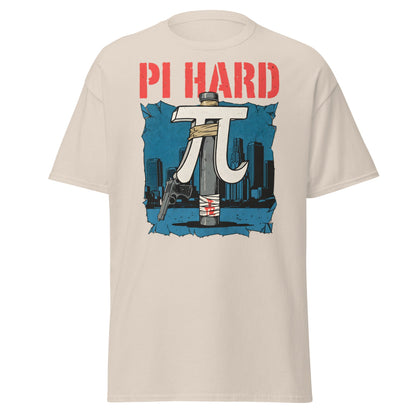 Pi Hard T-Shirt - Funny Math Die Hard Parody Tee - Natural - T-Shirts Online