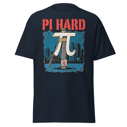 Pi Hard T-Shirt - Funny Math Die Hard Parody Tee - Navy - T-Shirts Online