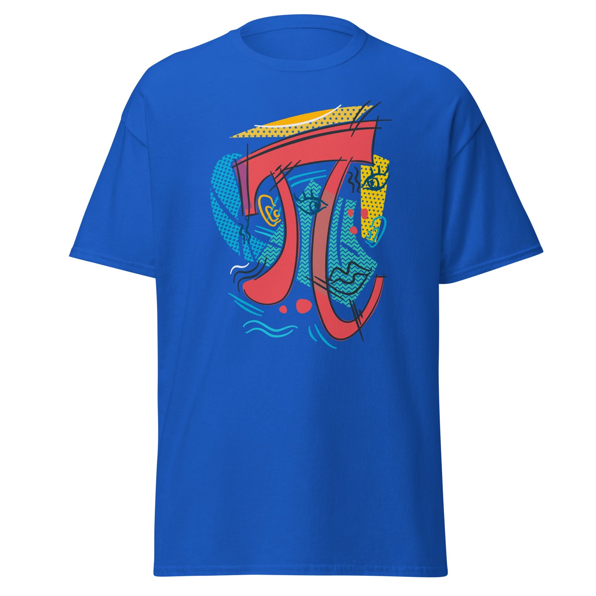 Pi Symbol | Abstract T-Shirt - Royal - T-Shirts Online