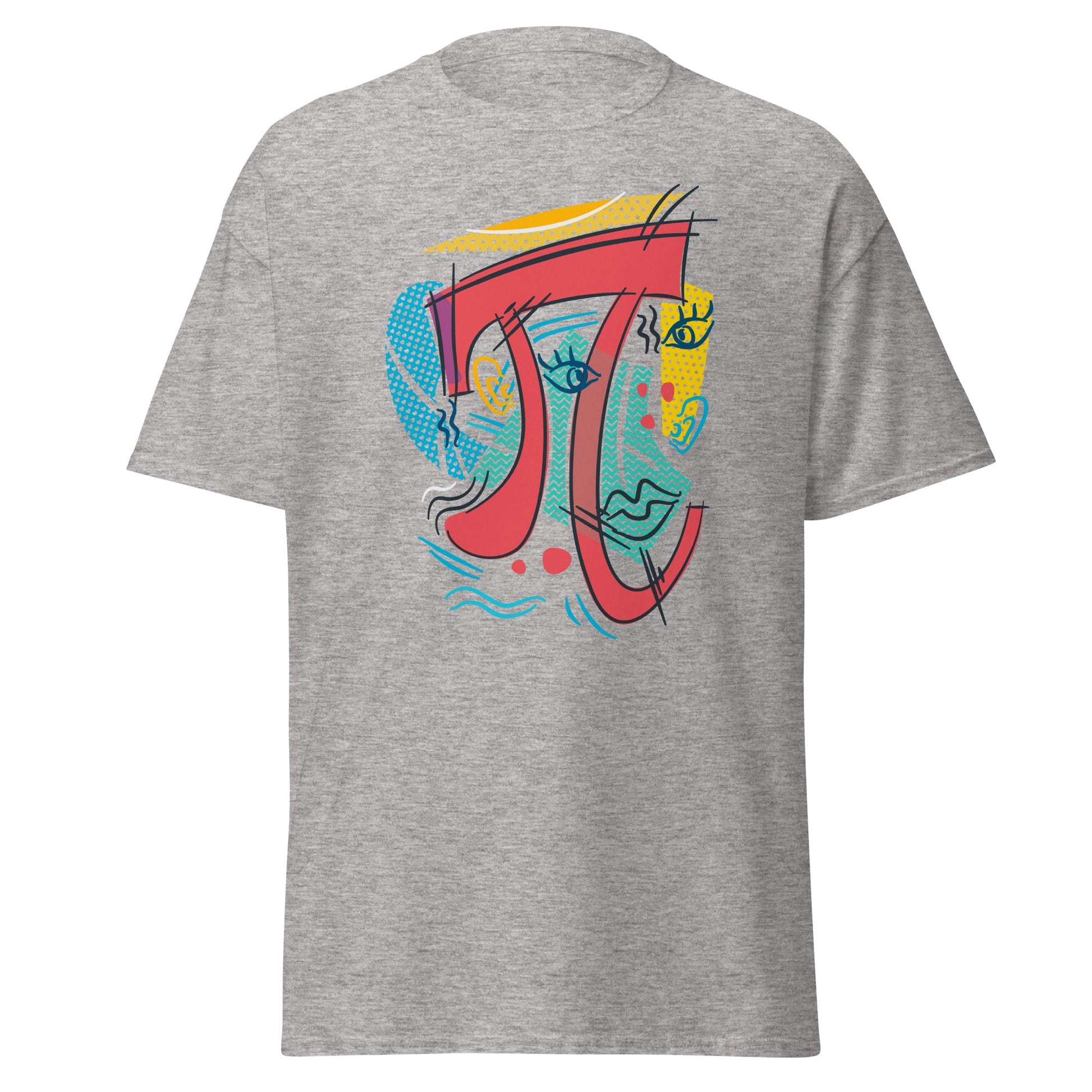 Pi Symbol | Abstract T-Shirt - Sport Grey - T-Shirts Online