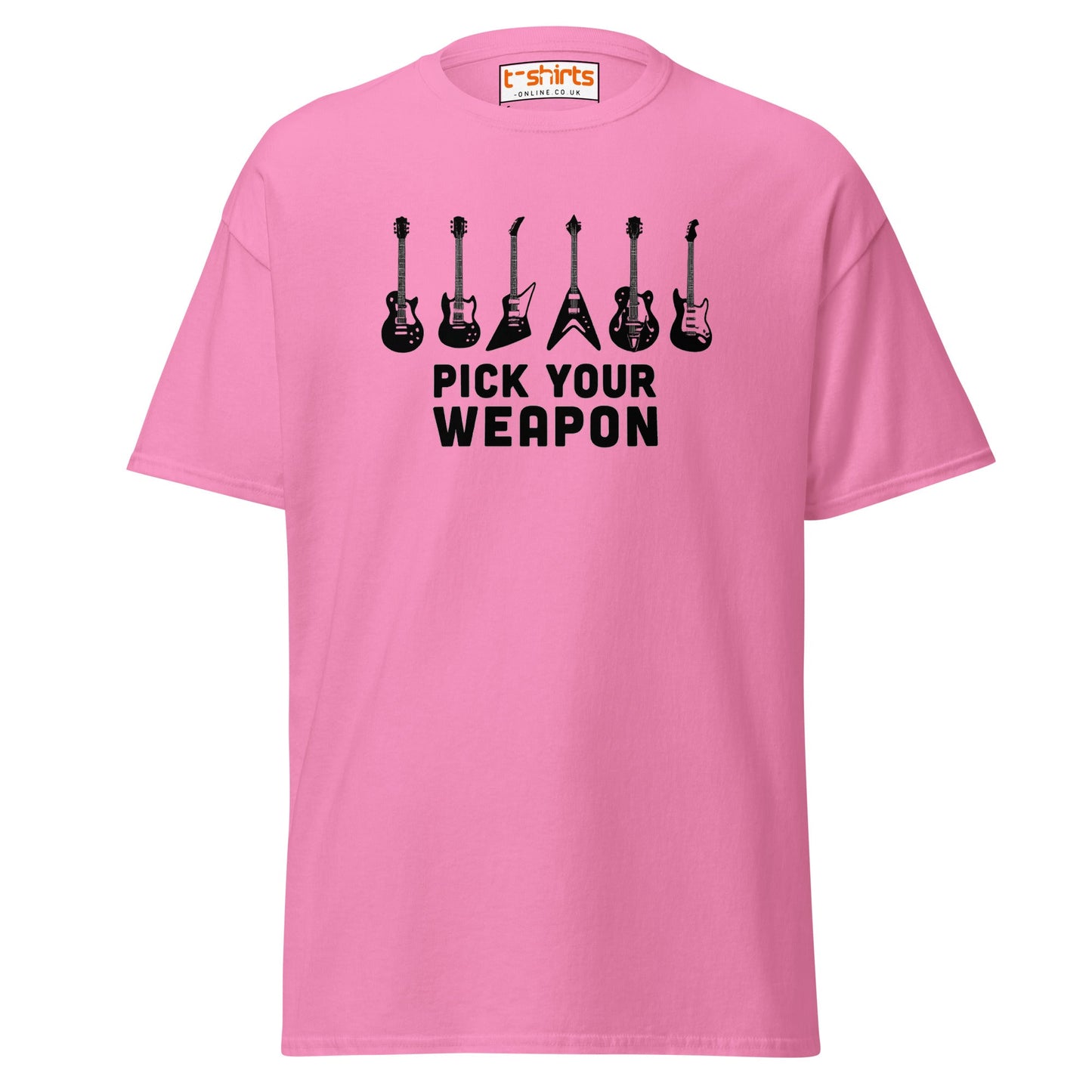 Pick Your Weapon Guitar T-Shirt for Music Lovers - Azalea - T-Shirts Online