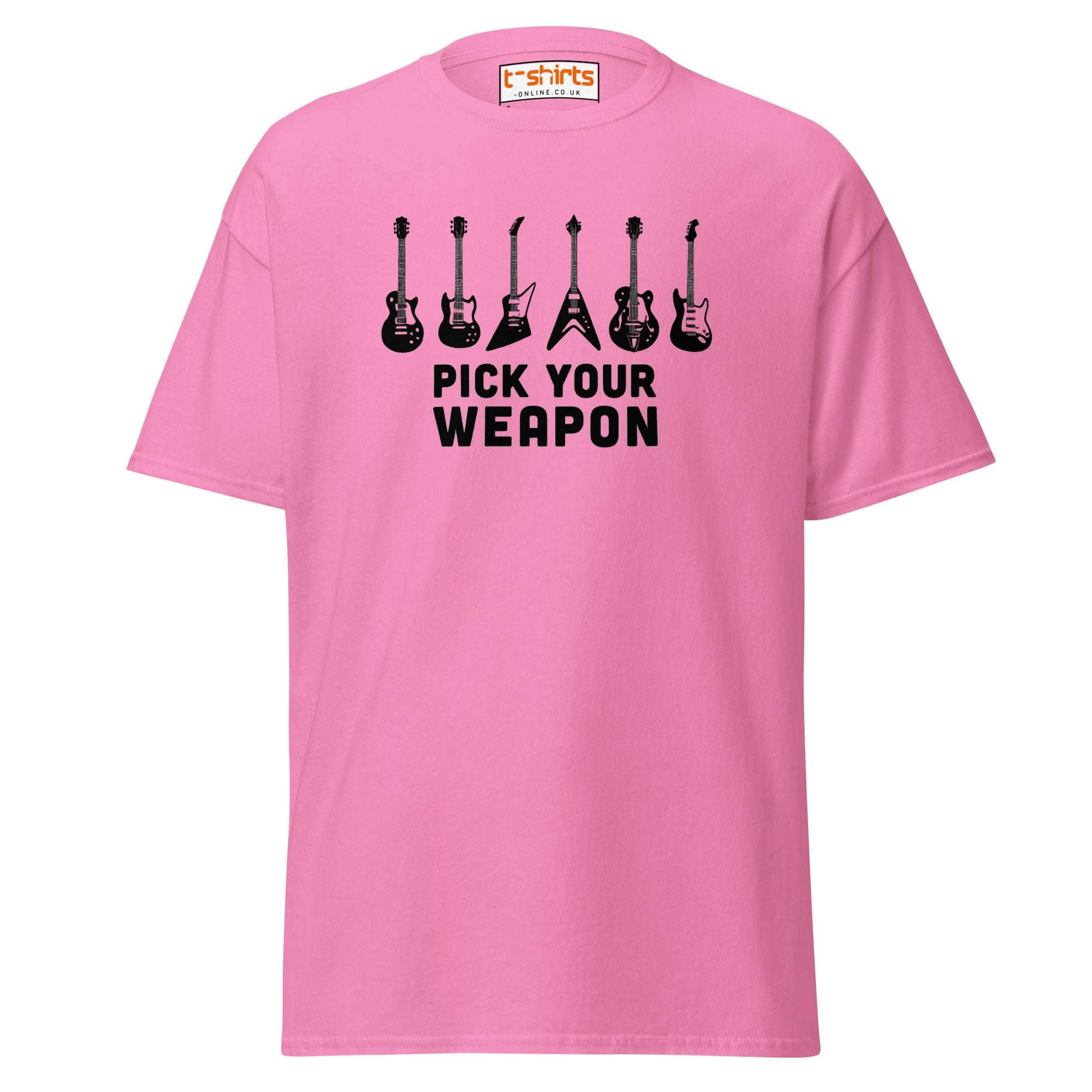 Pick Your Weapon Guitar T-Shirt for Music Lovers - Azalea - T-Shirts Online
