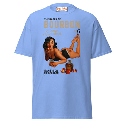 Pin - Up Bourbon T-Shirt - Carolina Blue - T-Shirts Online