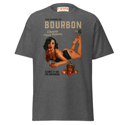 Pin - Up Bourbon T-Shirt - Dark Heather - T-Shirts Online