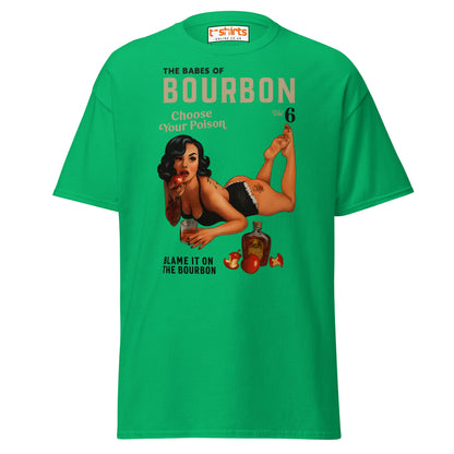 Pin - Up Bourbon T-Shirt - Irish Green - T-Shirts Online