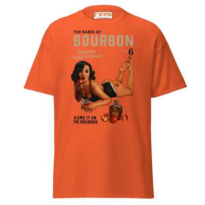 Pin - Up Bourbon T-Shirt - Orange - T-Shirts Online