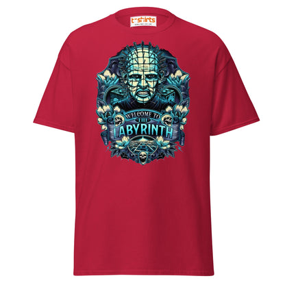 Pinhead T-Shirt | Welcome to the Labyrinth Horror Tee - Cardinal - T-Shirts Online