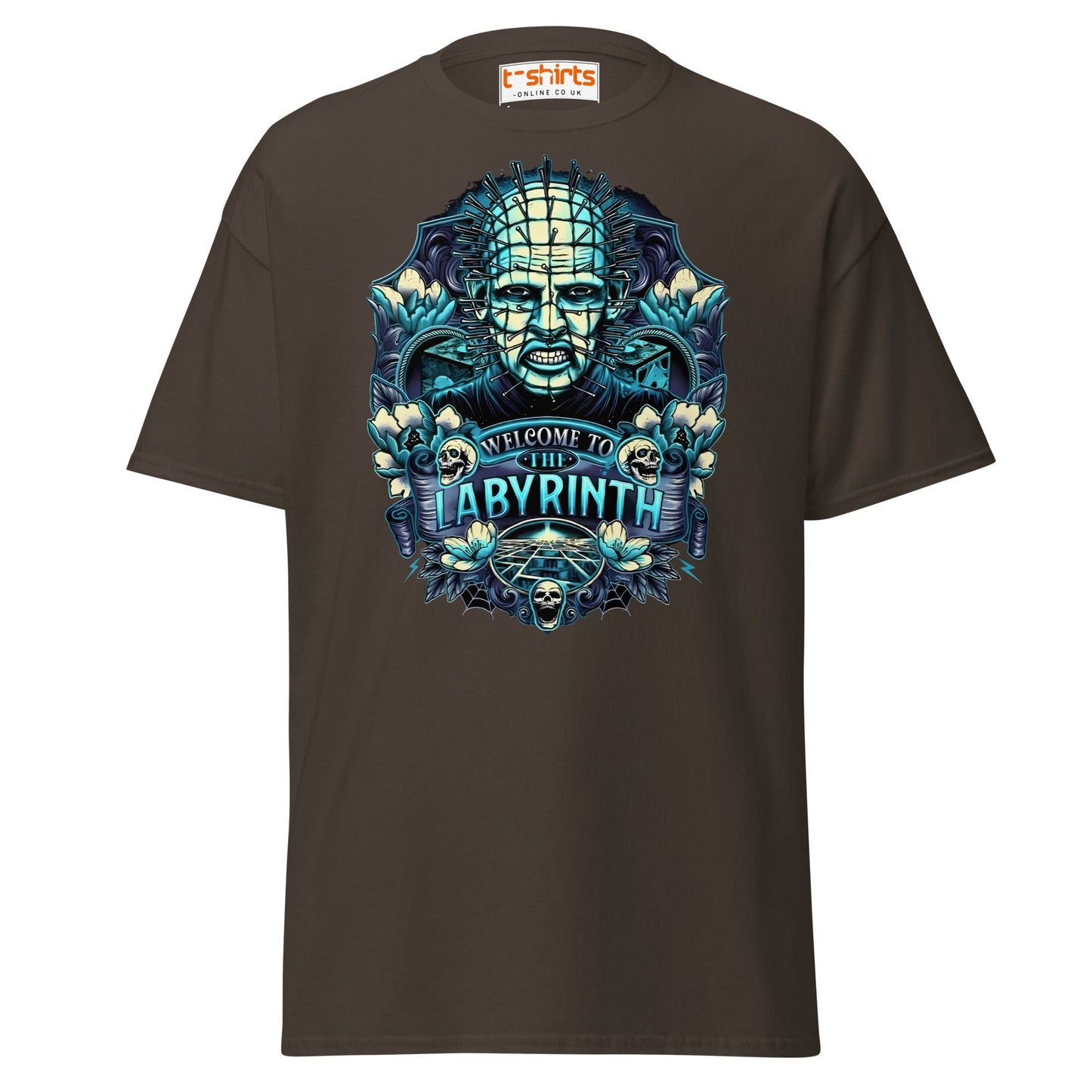 Pinhead T-Shirt | Welcome to the Labyrinth Horror Tee - Dark Chocolate - T-Shirts Online