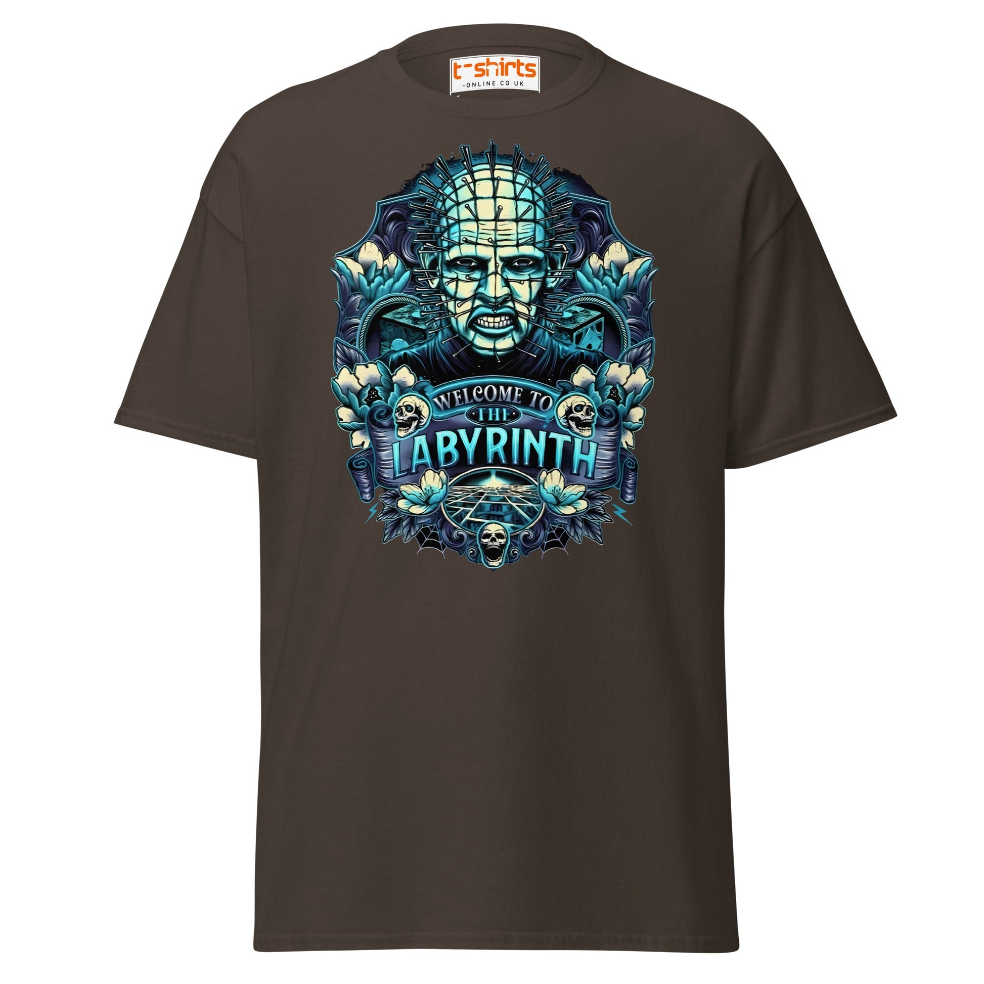 Pinhead T-Shirt | Welcome to the Labyrinth Horror Tee - Dark Chocolate - T-Shirts Online