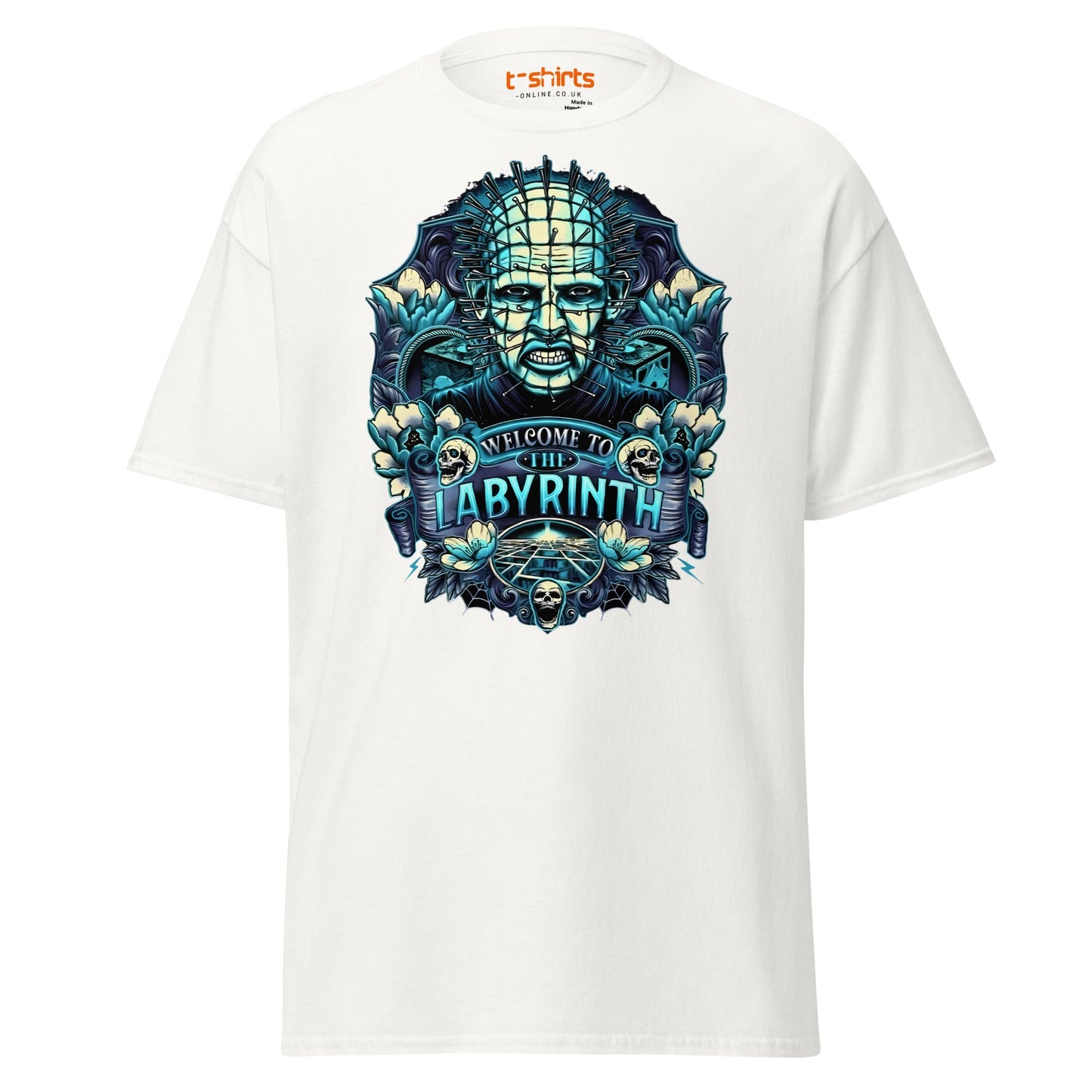 Pinhead T-Shirt | Welcome to the Labyrinth Horror Tee - White - T-Shirts Online