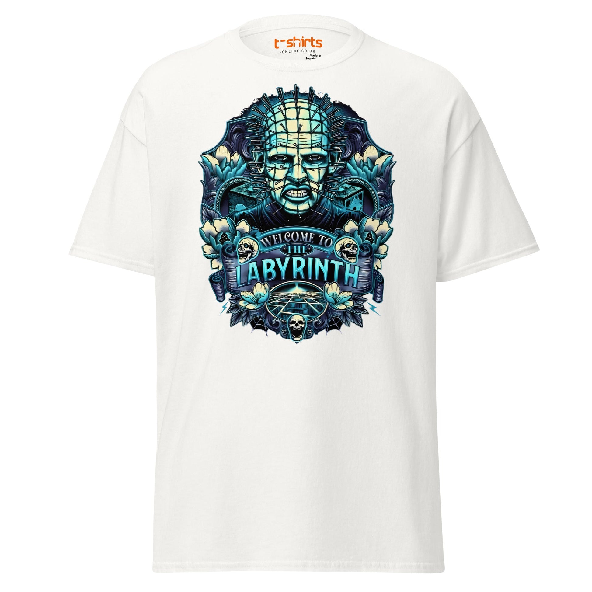 Pinhead T-Shirt | Welcome to the Labyrinth Horror Tee - White - T-Shirts Online