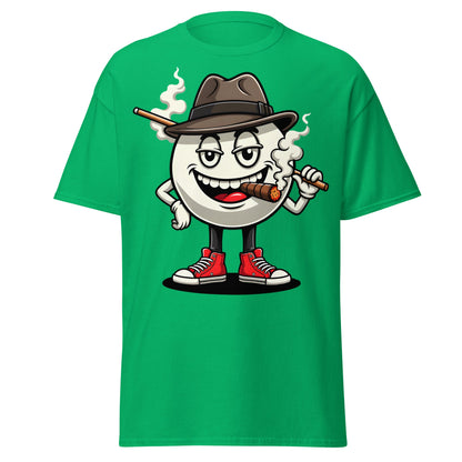 Pool Shark Billiard Ball Cartoon T-Shirt | Funny Hustler Tee - Irish Green - T-Shirts Online