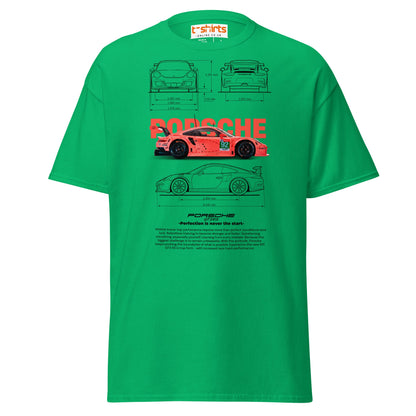 Porsche 911 GT3 RS T-Shirt | Racing Car Tee - Irish Green - T-Shirts Online