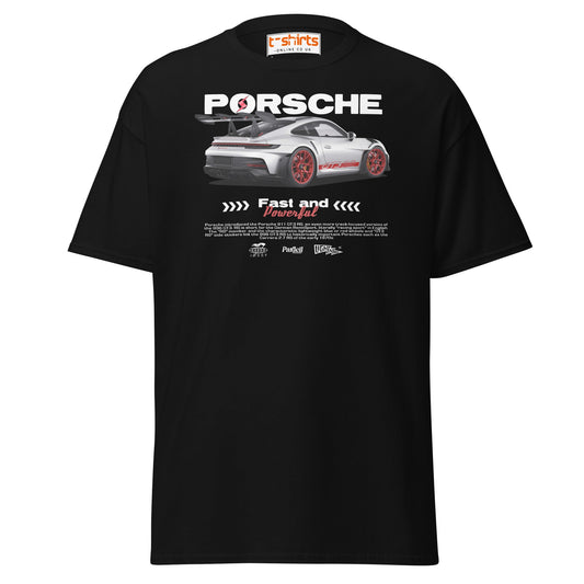 Porsche GT3 RS T-Shirt | Fast & Powerful Car Tee - Black - T-Shirts Online
