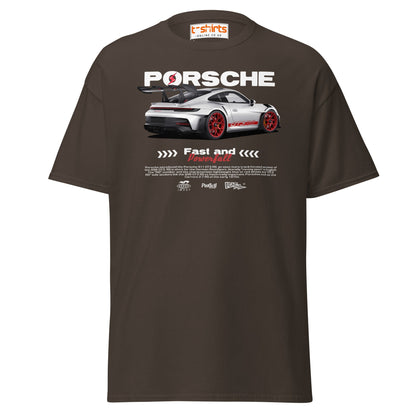 Porsche GT3 RS T-Shirt | Fast & Powerful Car Tee - Dark Chocolate - T-Shirts Online