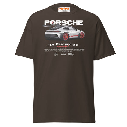 Porsche GT3 RS T-Shirt | Fast & Powerful Car Tee - Dark Chocolate - T-Shirts Online
