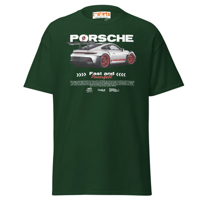 Porsche GT3 RS T-Shirt | Fast & Powerful Car Tee - Forest Green - T-Shirts Online