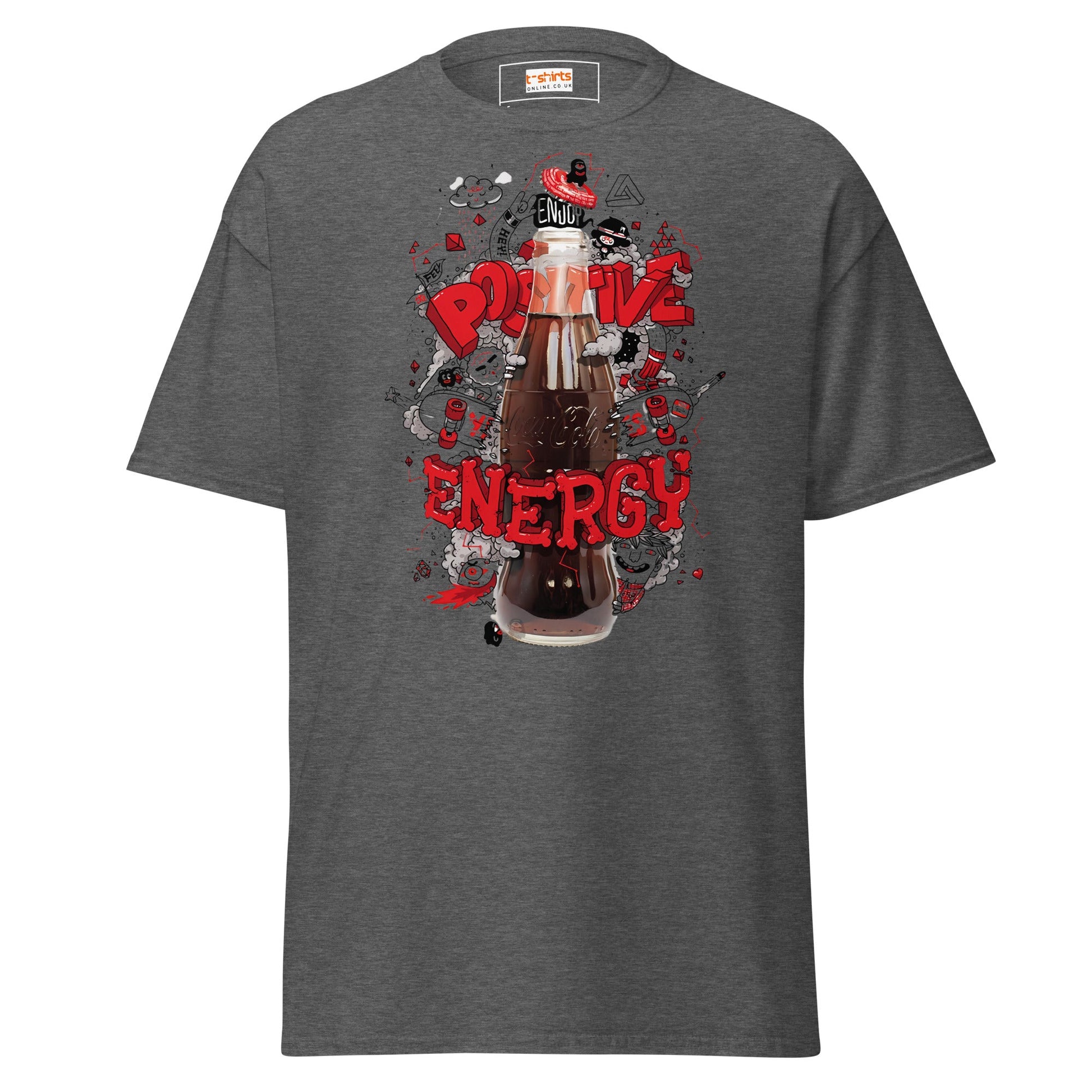 Positive Energy | Positivity T-Shirt - Dark Heather - T-Shirts Online