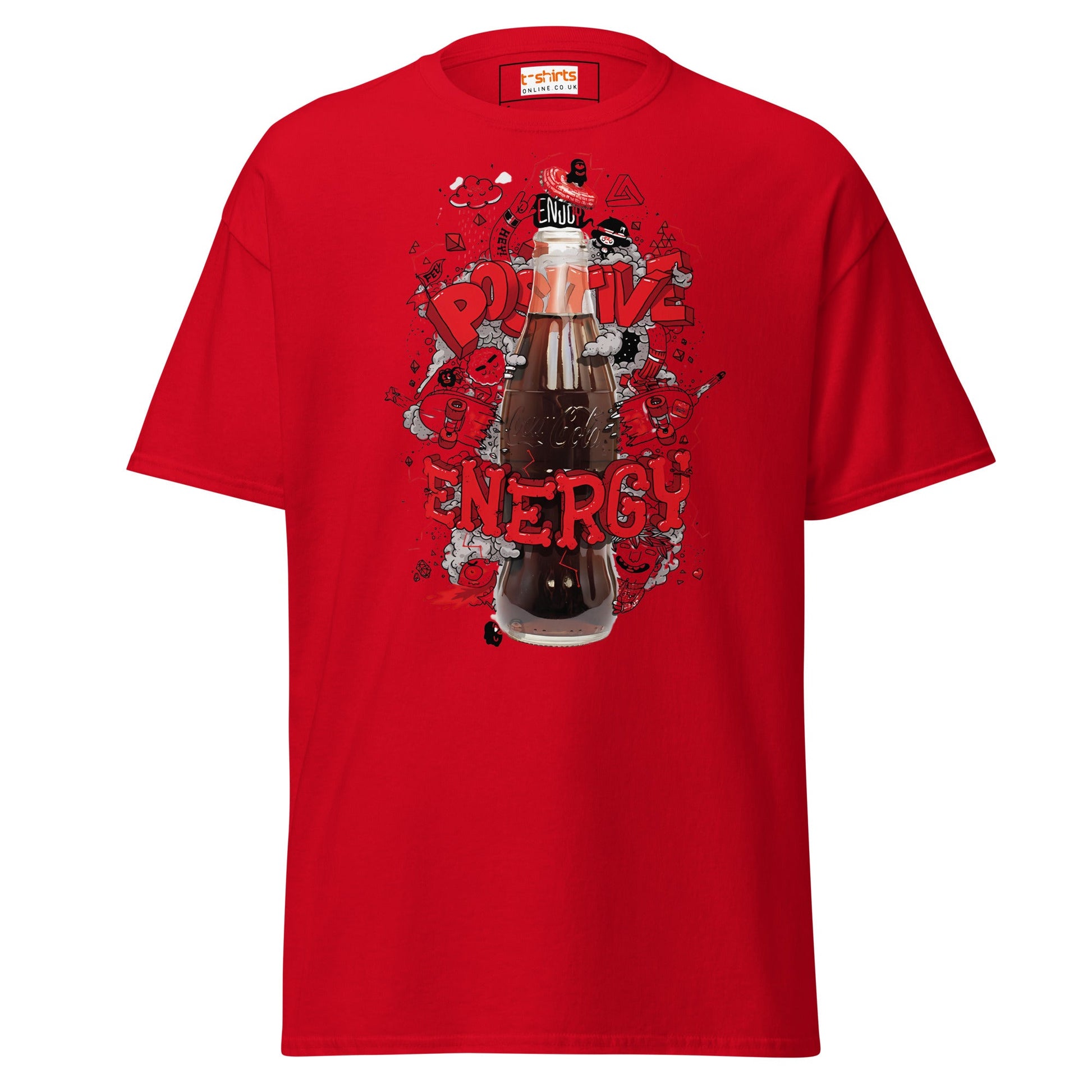 Positive Energy | Positivity T-Shirt - Red - T-Shirts Online
