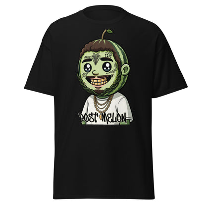 Post Melon T-Shirt - Funny Rap Parody Watermelon Tee - Black - T-Shirts Online