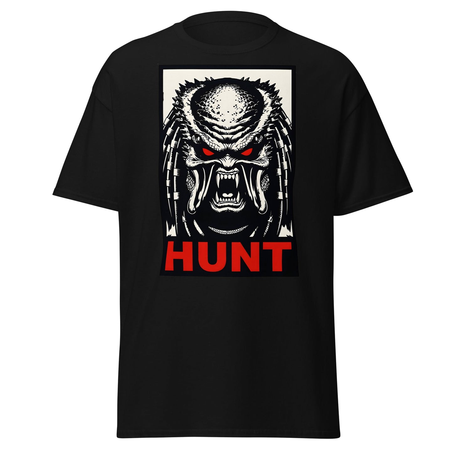 Predator Hunt T-Shirt - Sci - Fi Horror Graphic Tee - Black - T-Shirts Online