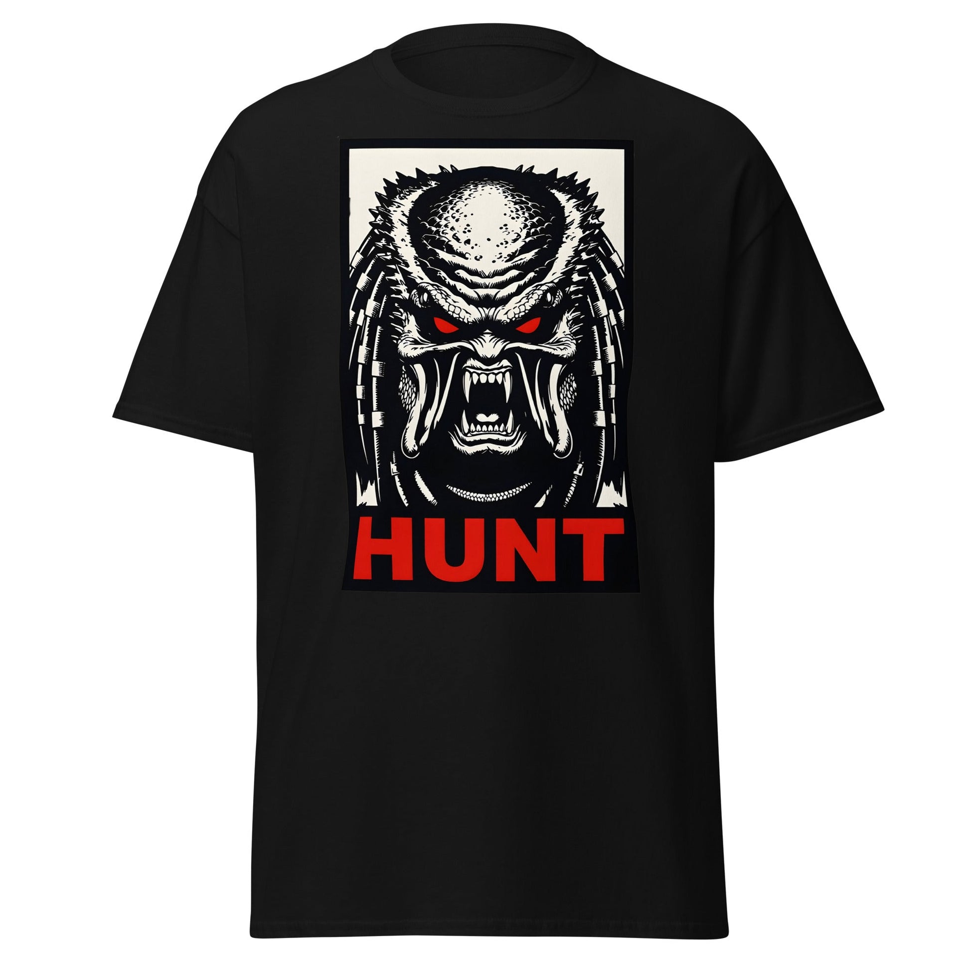 Predator Hunt T-Shirt - Sci - Fi Horror Graphic Tee - Black - T-Shirts Online