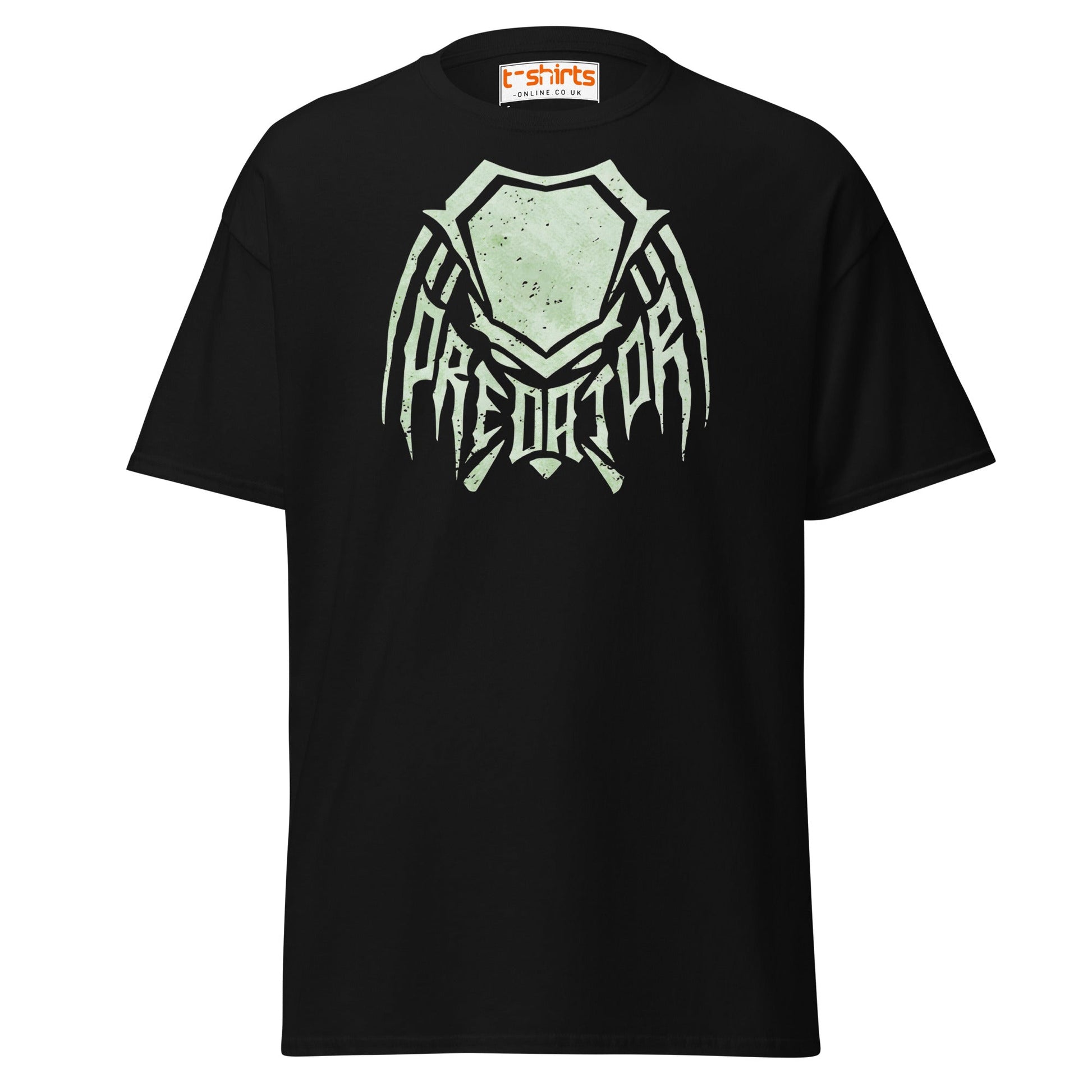 Predator Mask Tribal Style T-Shirt - Black - T-Shirts Online