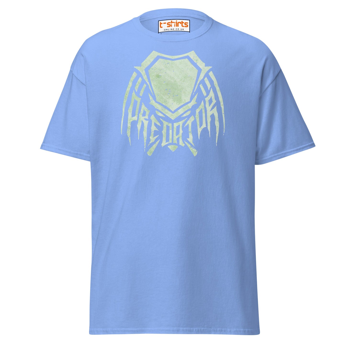 Predator Mask Tribal Style T-Shirt - Carolina Blue - T-Shirts Online