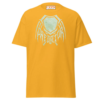 Predator Mask Tribal Style T-Shirt - Gold - T-Shirts Online