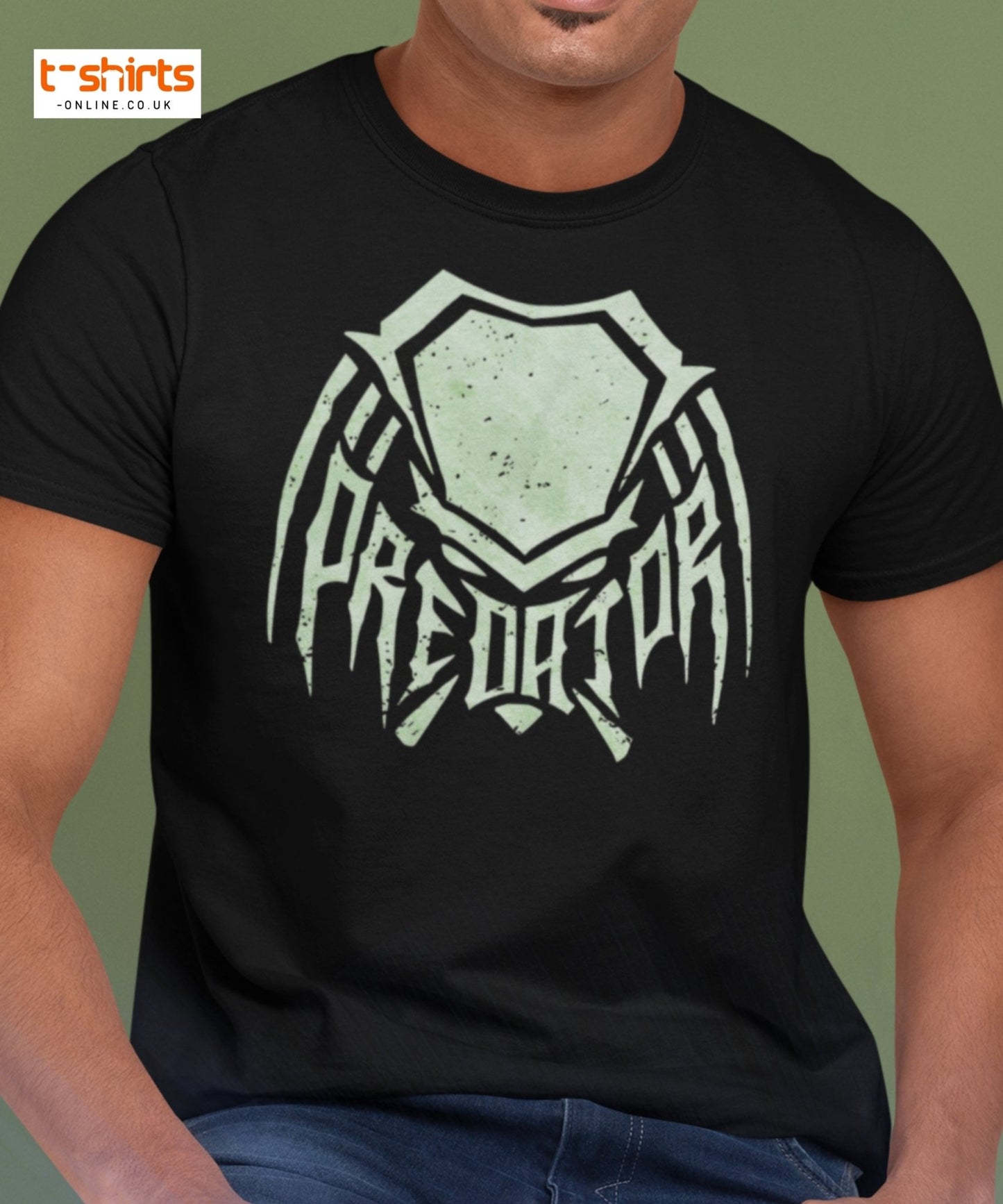 Predator Mask Tribal Style T-Shirt - Maroon - T-Shirts Online