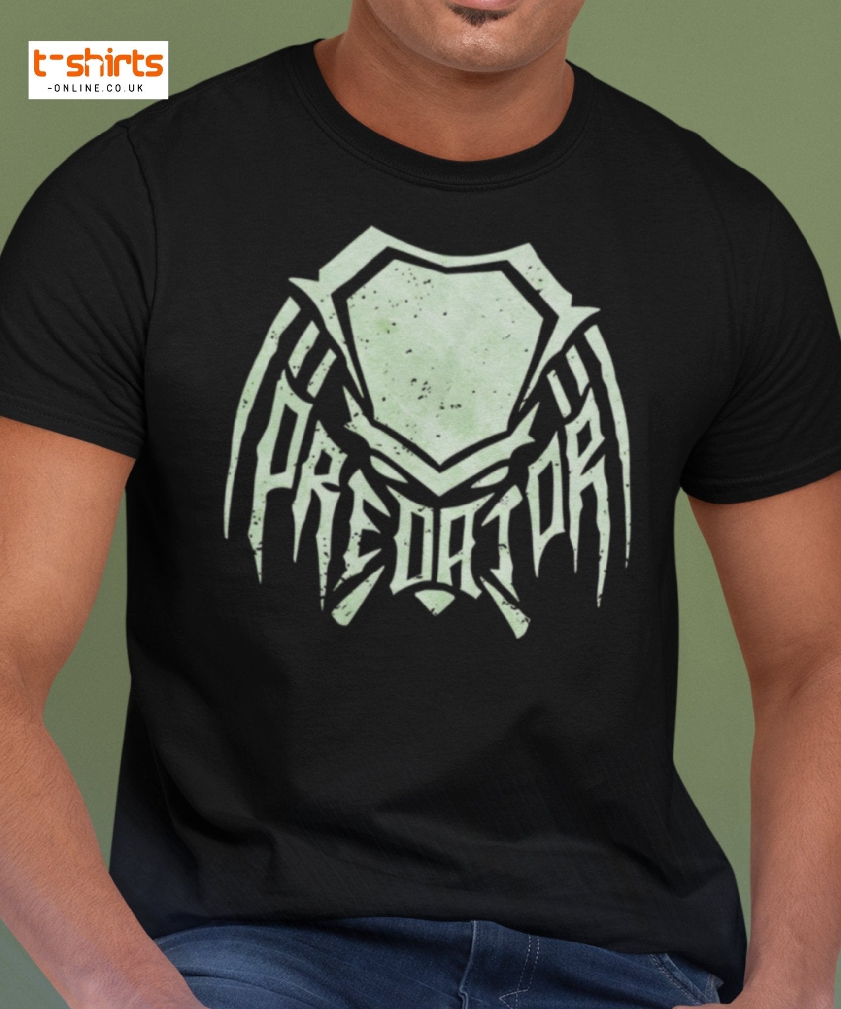 Predator Mask Tribal Style T-Shirt - Maroon - T-Shirts Online