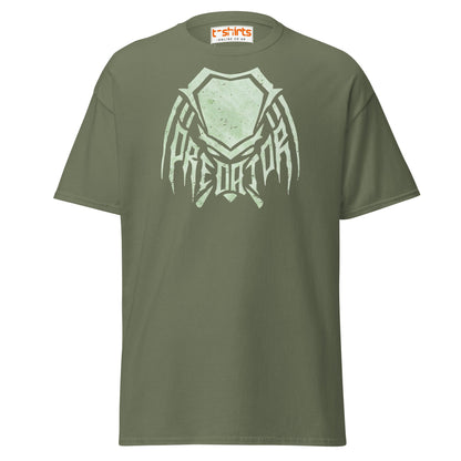 Predator Mask Tribal Style T-Shirt - Military Green - T-Shirts Online