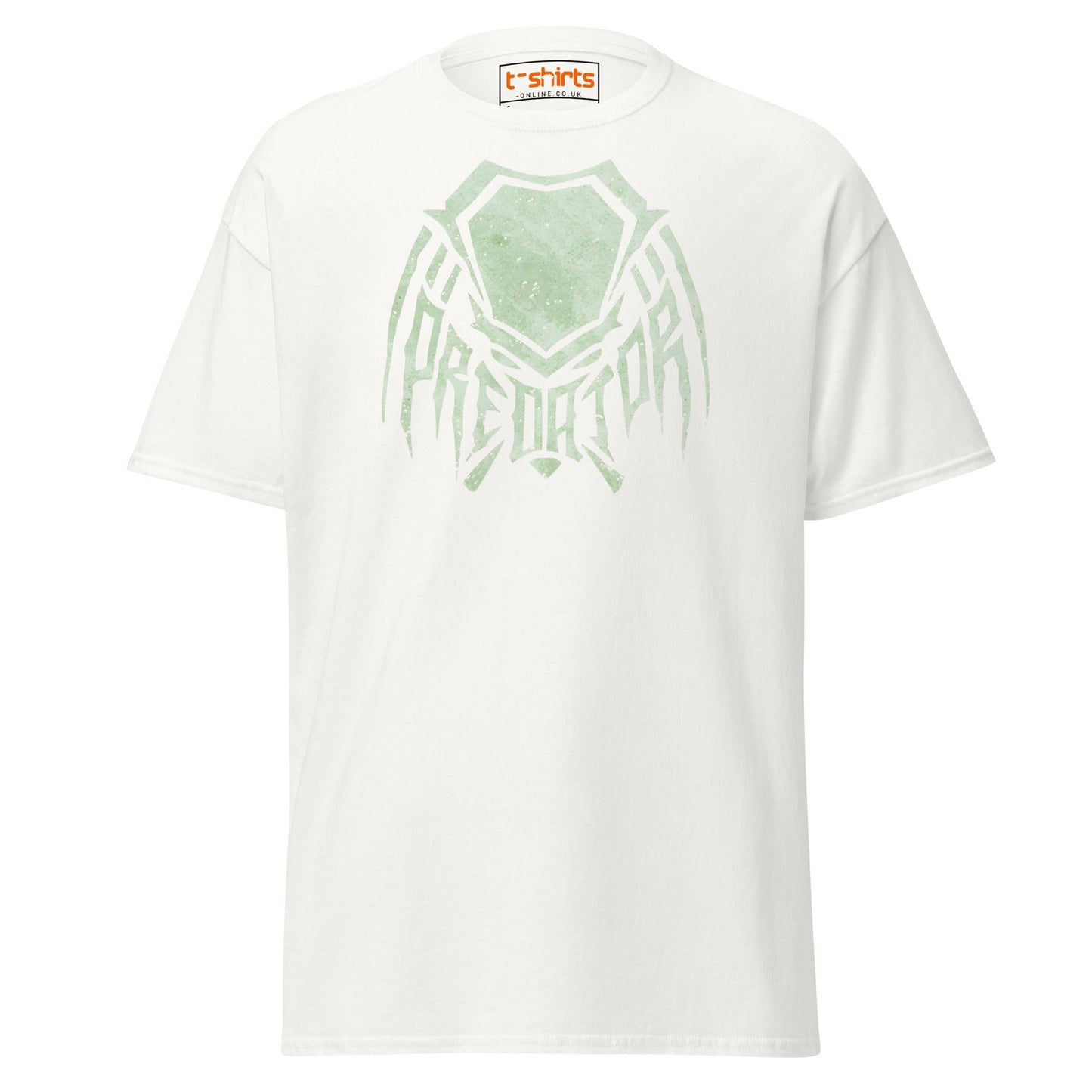Predator Mask Tribal Style T-Shirt - White - T-Shirts Online