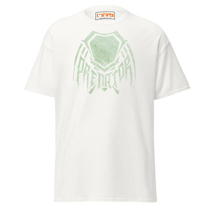 Predator Mask Tribal Style T-Shirt - White - T-Shirts Online