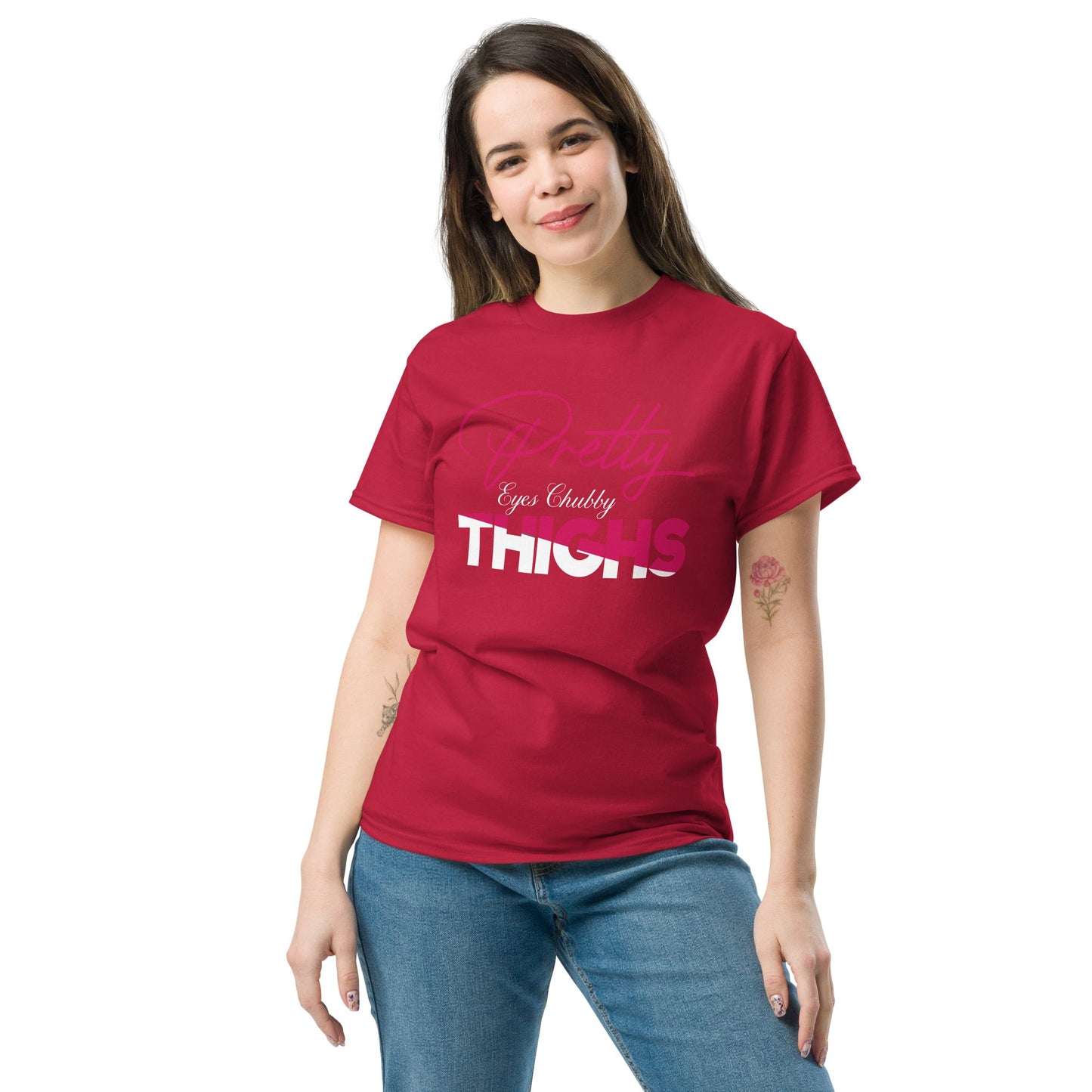 Pretty Eyes Chubby Thighs | Sassy T-Shirts - Black - T-Shirts Online