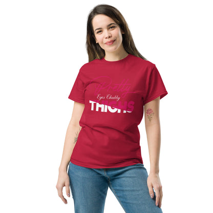 Pretty Eyes Chubby Thighs | Sassy T-Shirts - Black - T-Shirts Online