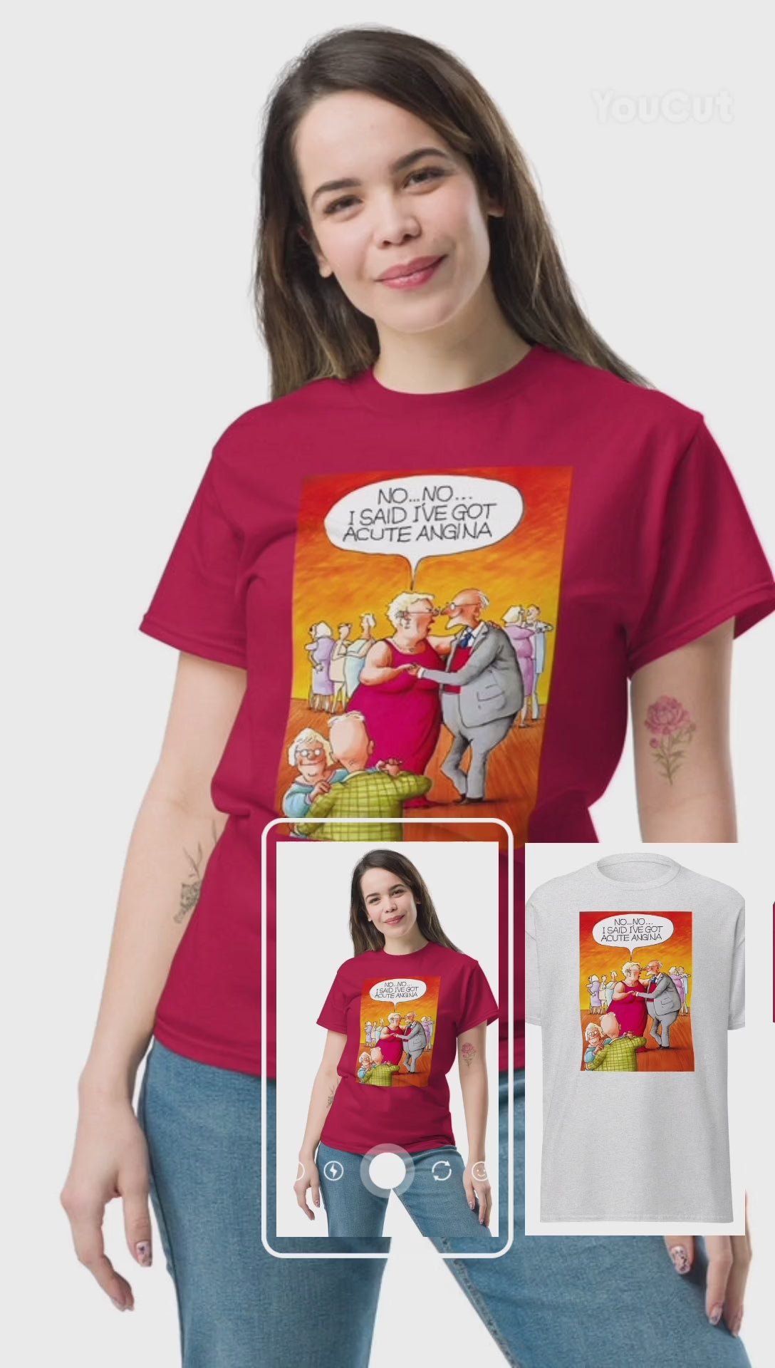 acute angina t-shirt promotional video