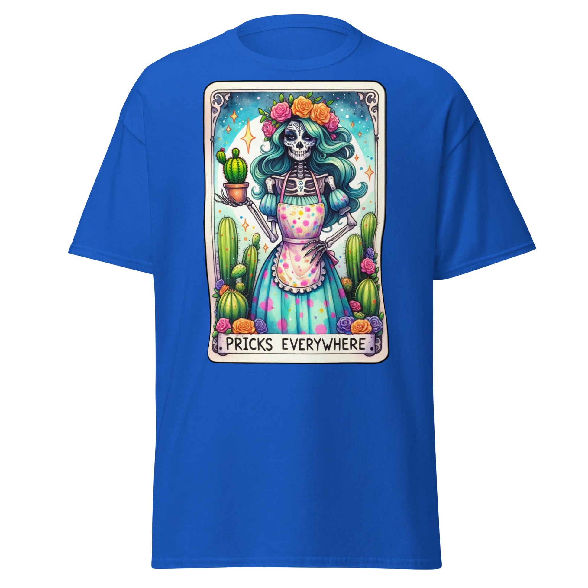 'Pricks Everywhere' Tarot | Tarot Card T-Shirt - Royal - T-Shirts Online
