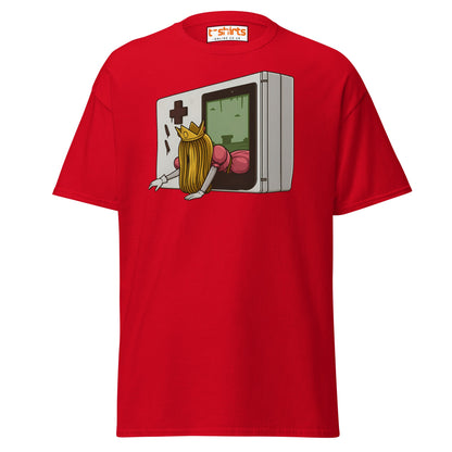 Princess Escape Console T-Shirt – Retro Horror Gamer Tee - Red - T-Shirts Online