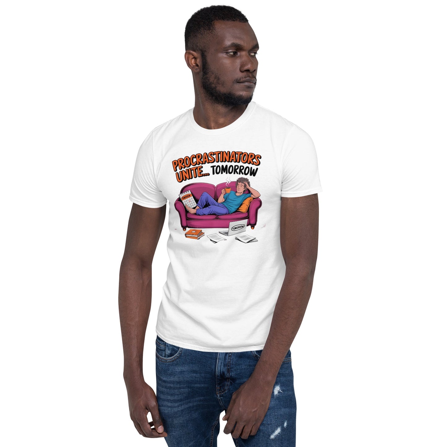Procrastinators Unite T-Shirt - White - T-Shirts Online