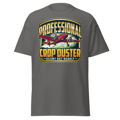 Professional Crop Duster T-Shirt – Silent But Deadly Tee - Charcoal - T-Shirts Online