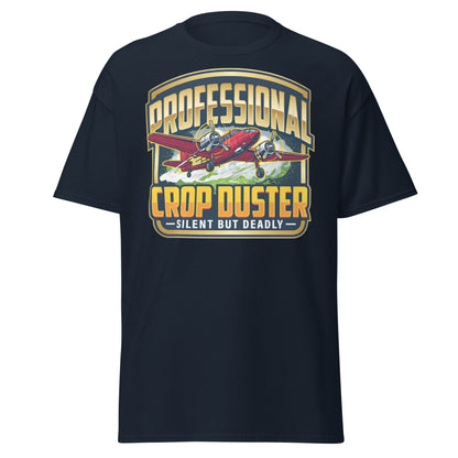 Professional Crop Duster T-Shirt – Silent But Deadly Tee - Navy - T-Shirts Online