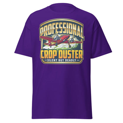 Professional Crop Duster T-Shirt – Silent But Deadly Tee - Purple - T-Shirts Online