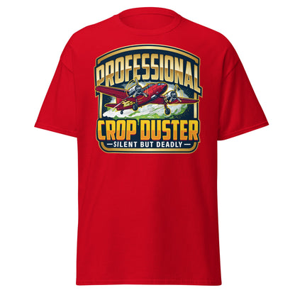 Professional Crop Duster T-Shirt – Silent But Deadly Tee - Red - T-Shirts Online