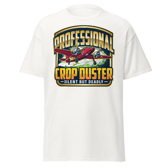 Professional Crop Duster T-Shirt – Silent But Deadly Tee - White - T-Shirts Online