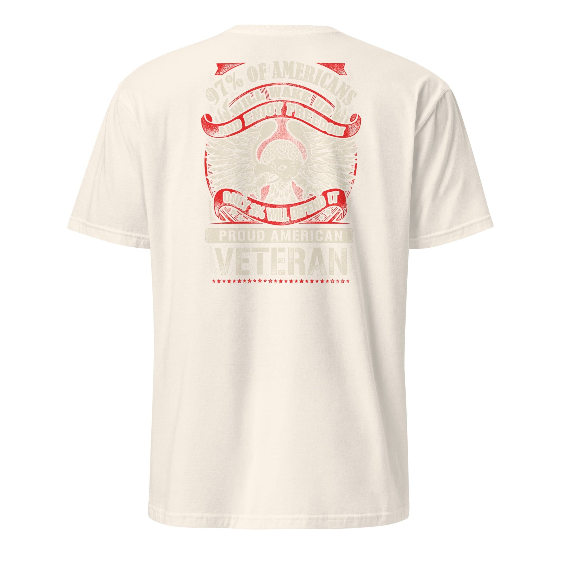 Proud American Veteran T-Shirt - Natural - T-Shirts Online
