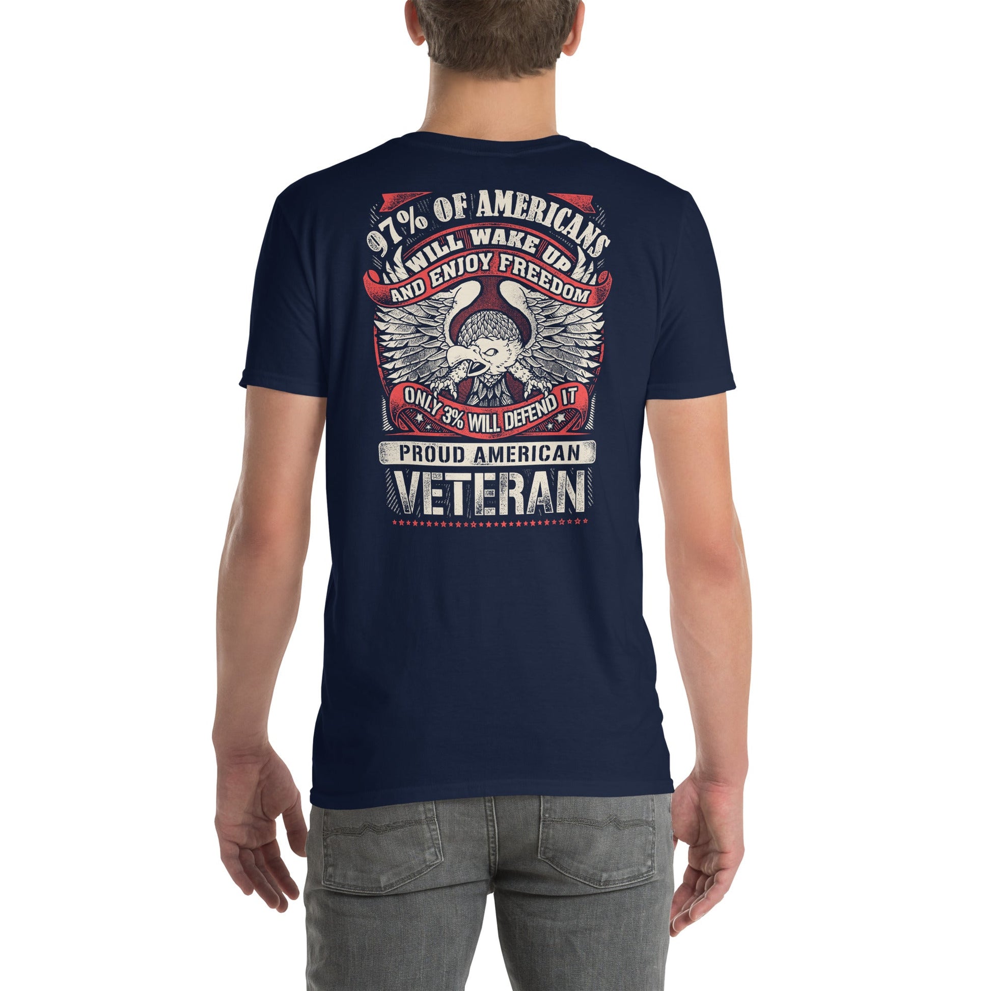 Proud American Veteran T-Shirt - Navy - T-Shirts Online