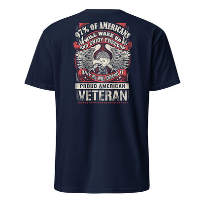 Proud American Veteran T-Shirt - Navy - T-Shirts Online