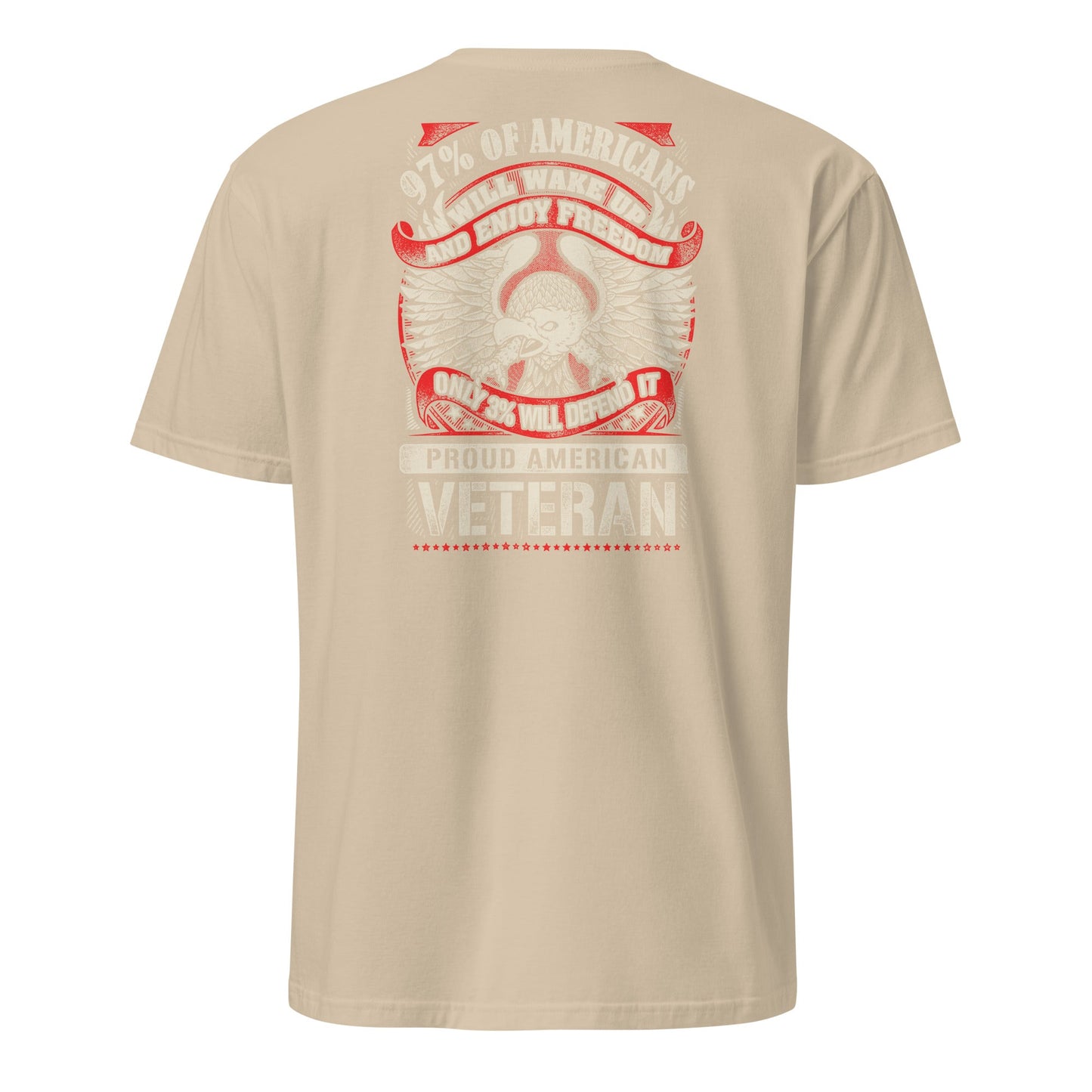 Proud American Veteran T-Shirt - Sand - T-Shirts Online